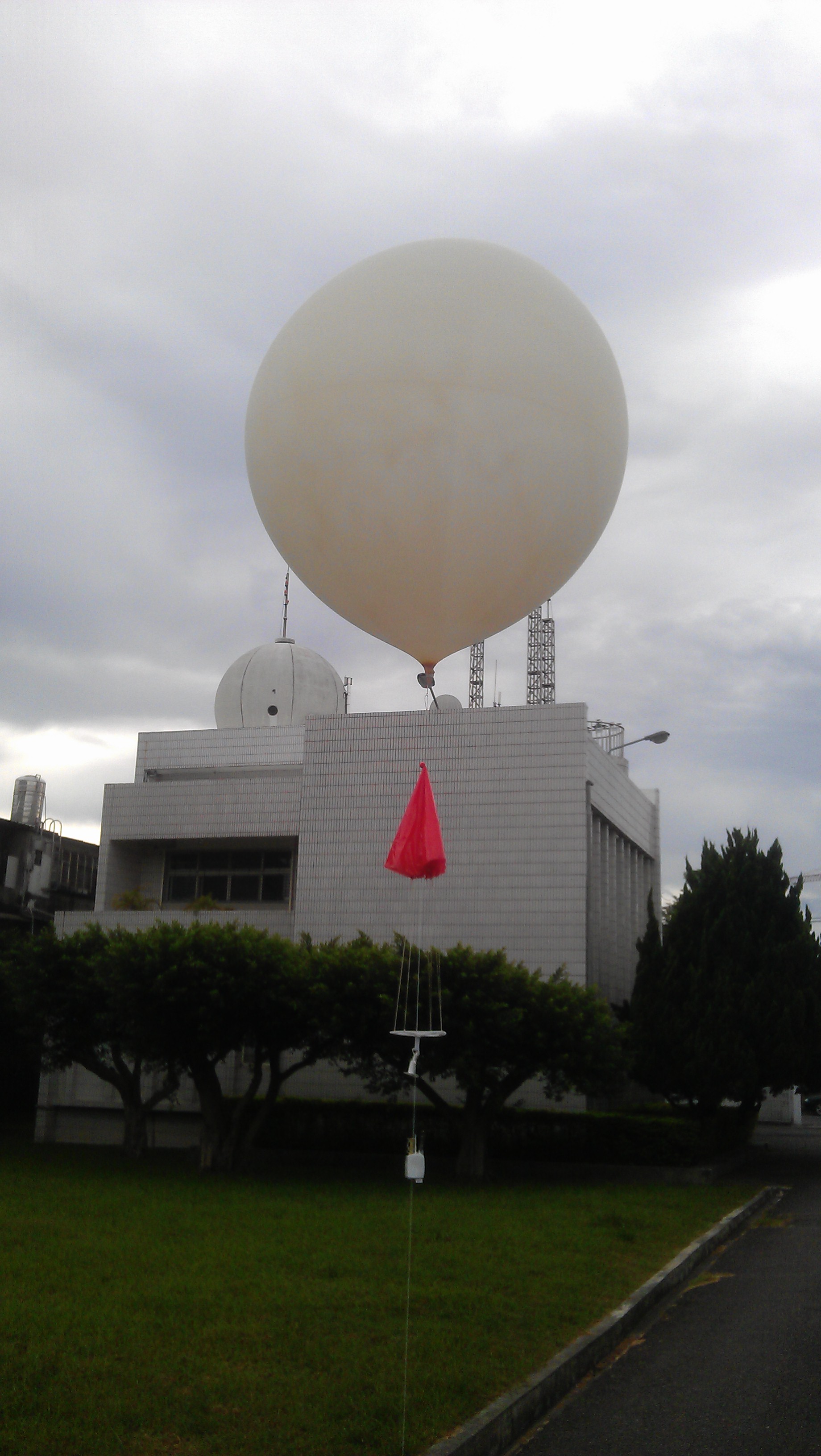 探空氣球的外觀。