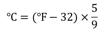 攝氏與華氏的換算公式 攝氏與華氏的換算公式
