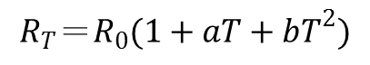 溫度跟電阻的關係方程式 溫度跟電阻的關係方程式