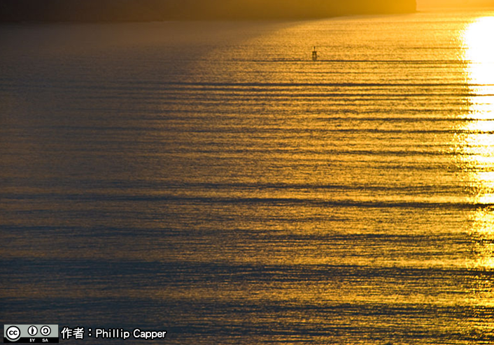 長浪 長浪在海面上形成波浪不大但規則的波紋