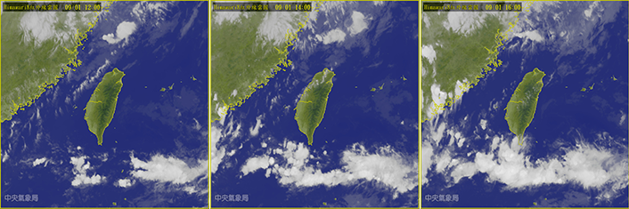 衛星在太空中用鳥瞰方式拍攝衛星雲圖傳送回地球上，每隔一段時間所拍攝的衛星雲圖畫面連續播放，就成了動態衛星雲圖